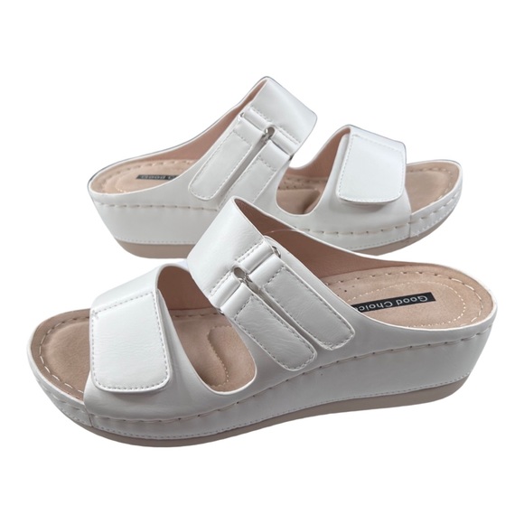 good choice Shoes New Womens Good Choice Wedge Sandals White Msrp